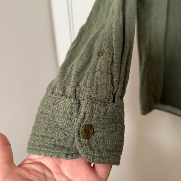 Vineyard Vines by Shep & lan Shirt Mens Sz L Olive Green Classic Fit Lined Outdo - Picture 4 of 11